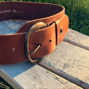 Large Leather 4 inch COWBOYSBELT Vintage Look